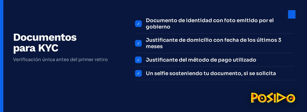 Documentos KYC necesarios presenta