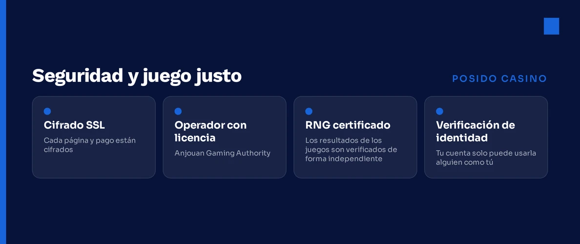 Examina pilares de seguridad.